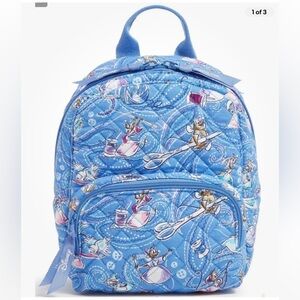 Vera Bradley Disney Cinderella Paisley Friends Mini Backpack NWT